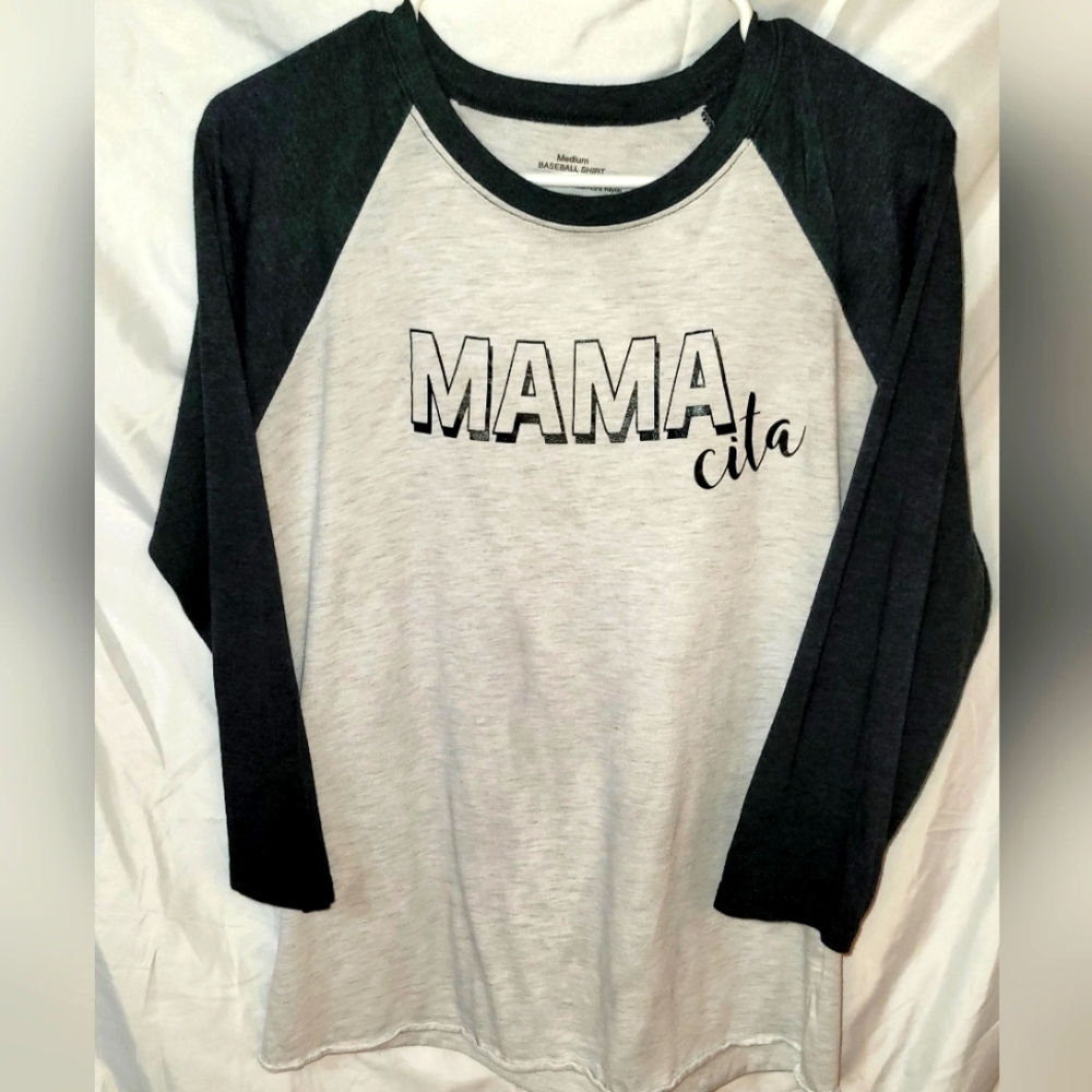 Baseball 3/4 Sleeve Tee Shirt Blouse